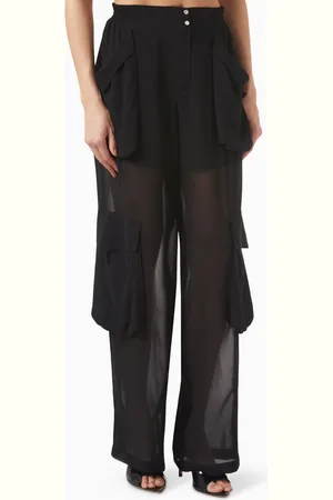 Pinko Sottocasa Cargo Pants in Chiffon