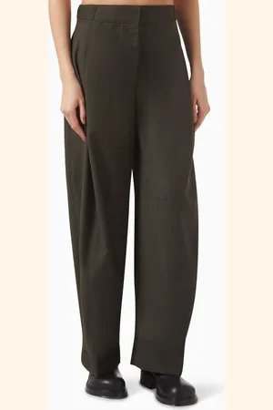 COS Wool Barrel-Leg Utility Trousers