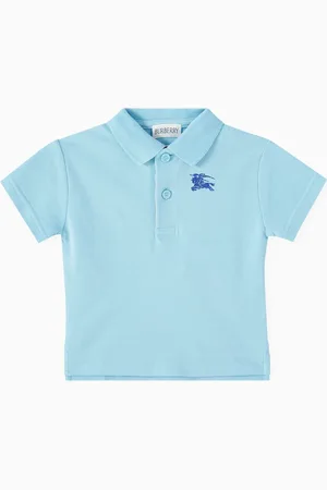 Burberry Equestrian Knight Polo Shirt in Cotton Pique