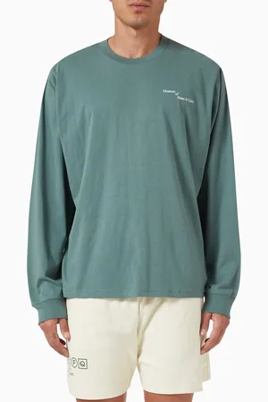 Museum Of Peace & Quiet Italic Long-sleeve Shirt in Jersey