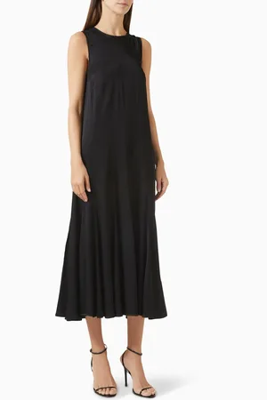 COS Asymmetric Twist-Panel Midi Dress