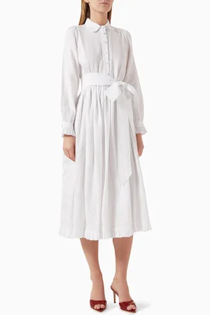 Morton Mac Emroy Midi Dress in Linen