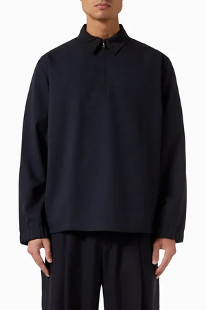 STUDIO NICHOLSON Joss Half-zip Shirt