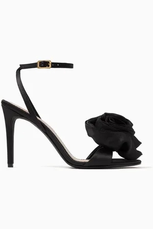 VANINA Rose des Vents 100 Sandals in Satin
