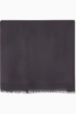 Emporio Armani Micro Logo Scarf in Modal-blend