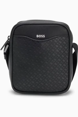 HUGO BOSS Zair Crossbody Bag in Leather
