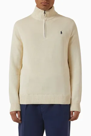 Ralph Lauren Polo Pony Half Zip Sweater in Knit