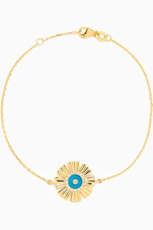 Damas Farfasha Happy Sunkiss Diamond & Lapis Lazuli Bracelet in 18kt Gold