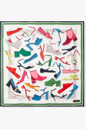 Kate Spade Shoe Printed Scarf in Silk