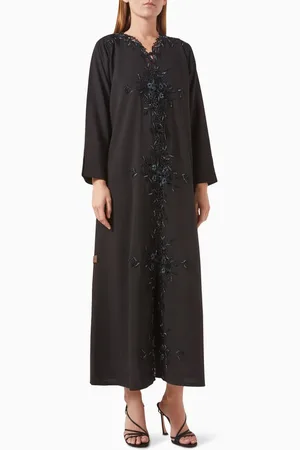 Rauaa official Bead Embellished Cut-work Abaya