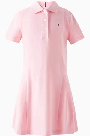 Tommy Hilfiger Pleated Polo Dress in Cotton-blend