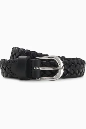 HUGO BOSS Carol Woven Belt in Leather
