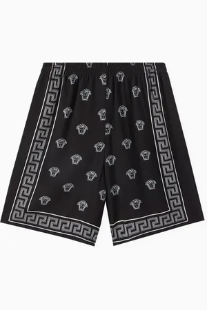 VERSACE Medusa Bandana Shorts in Viscose