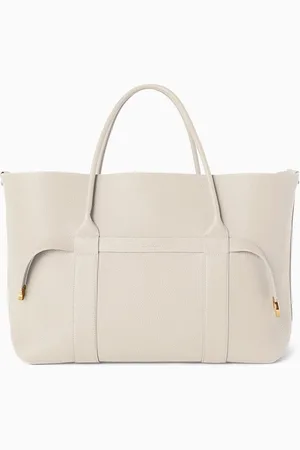 Loro Piana Large Ghiera Shopper Tote Bag in Calfskin