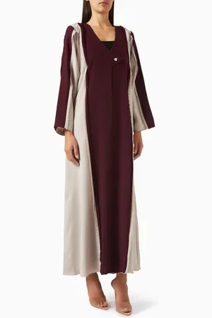 Rauaa official Overlap Two-tone Abaya