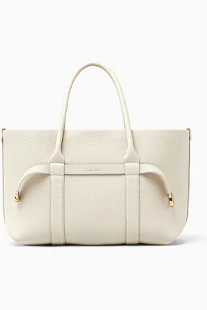 Loro Piana Small Ghiera Shopper Tote Bag in Leather