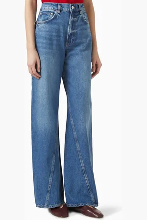 ANINE BING Brie Wide-leg Jeans in Denim