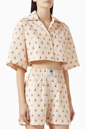 Palm Angels Mini Bear Monogram Shirt