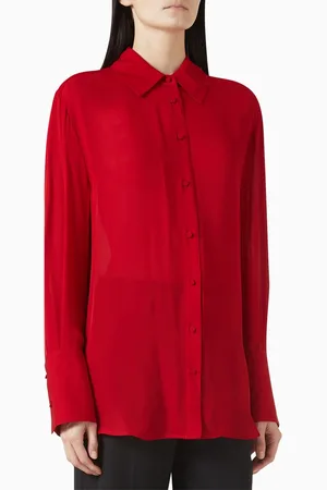 ANINE BING Bridget Oversized Shirt in Silk Blend