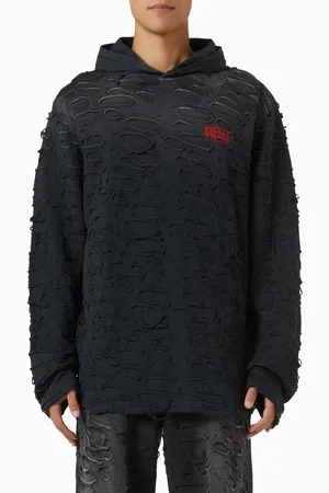 Diesel T-Crane Hoodie in Cotton