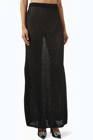 Balenciaga Maxi Sequin-embellished Skirt in Viscose-knit