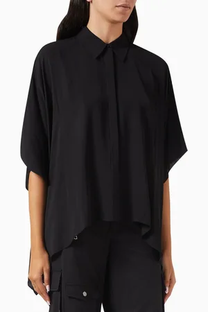 ALICE+OLIVIA Deanne Button-down Blouse in Viscose