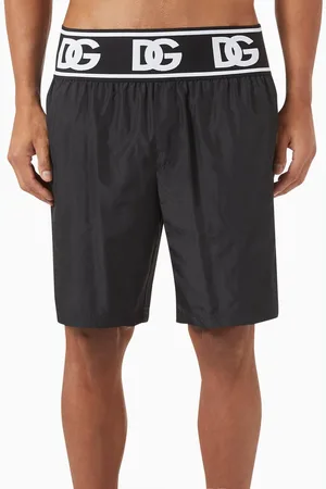 Dolce & Gabbana Logo-waistband Swim Shorts