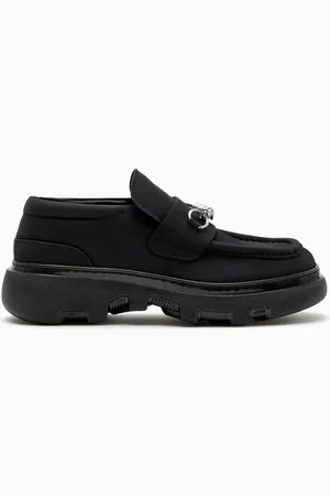 Burberry Creeper Clamp Platform Loafers in Suede