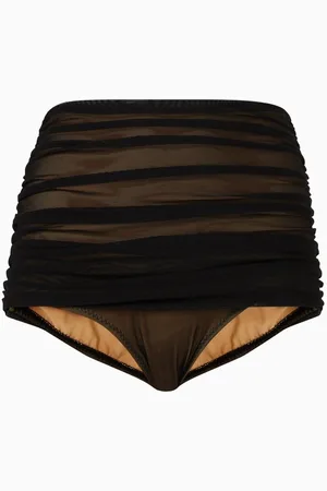 Norma Kamali Bill Bikini Bottom in Mesh