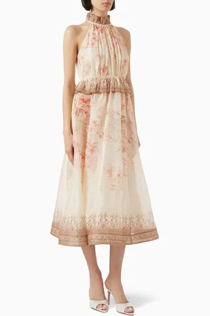 ZIMMERMANN Illuminate Halter Midi Dress