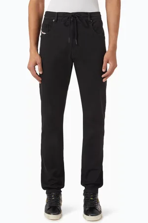 Diesel 2032 D-Krooley-B Jogg Sweat Tapered Jeans in Denim