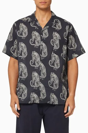 Desmond & Dempsey Sansindo Tiger Cuban Pyjama Shirt