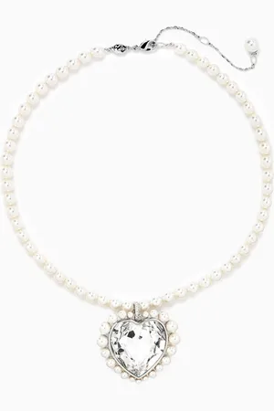 Swarovski X Ariana Grande Necklace in Rhodium-plated Metal