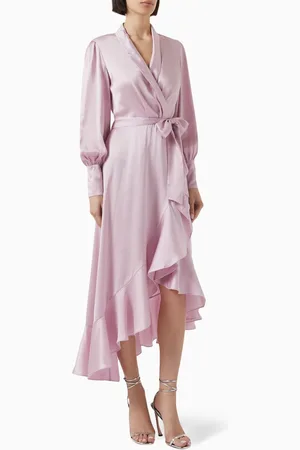 ZIMMERMANN Wrap Midi Dress in Silk