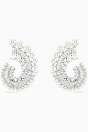 Swarovski X Ariana Grande Earrings in Rhodium-plated Metal
