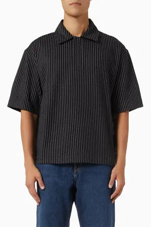 COS Relaxed-fit Pinstriped Polo Shirt