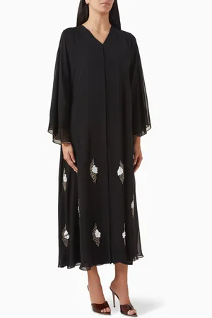 Rauaa official Sequin-embellished Abaya in Chiffon