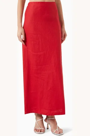 FAITHFULL THE BRAND Elise Maxi Skirt in Linen