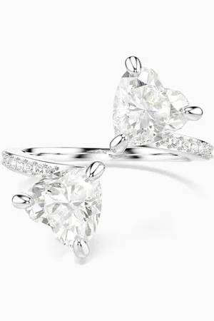 Swarovski Mesmera Open Ring in Rhodium-plated Metal