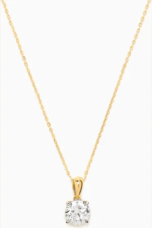 Damas Gaia Solitaire Diamond Pendant Necklace in 18kt Gold