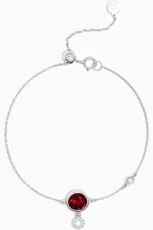 Damas Vera Bolo Garnet & Diamond Bracelet in 18kt Gold