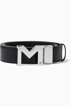 Montblanc Reversible M Buckle Belt in Leather, 35mm