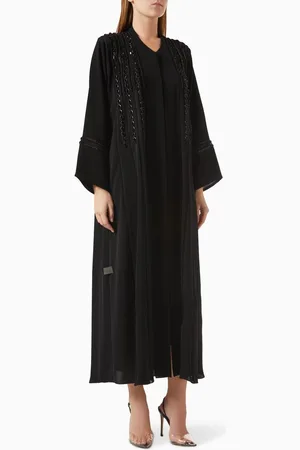 Rauaa official Bead-embellished Abaya in Nada