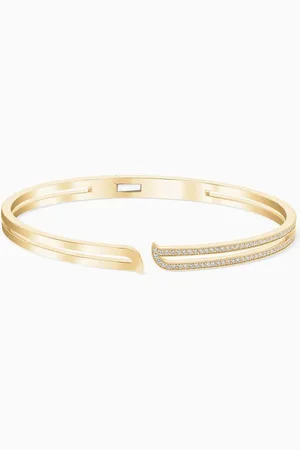 Damas Alif Bangle with Diamonds in 18kt Gold