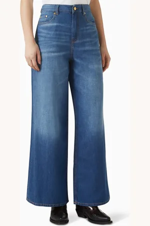 Ganni Marri Wide-leg Jeans in Denim
