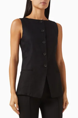 Shona Joy Kasbah Vest in Linen Blend