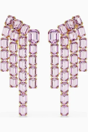 Swarovski Millenia Clip-on Earrings in Gold-tone Metal