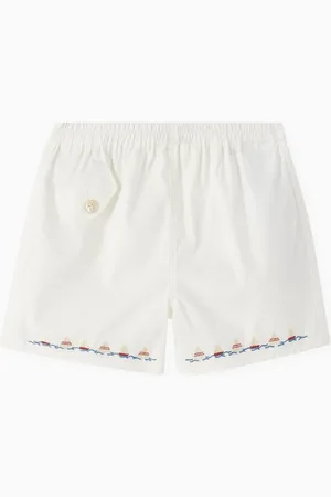 Gucci Embroidered Shorts in Cotton