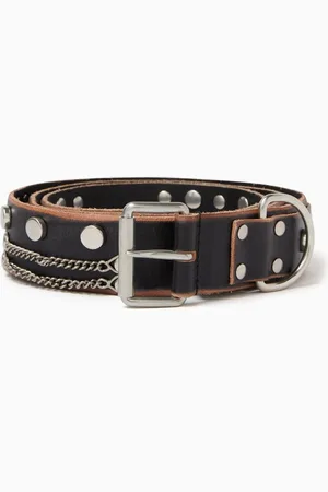 Prada Stud-embellished Belt in Calfskin