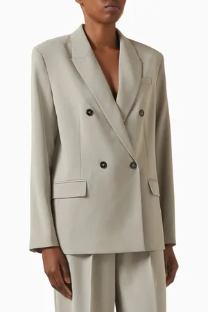 12 STOREEZ Straight-fit Blazer in Crepe